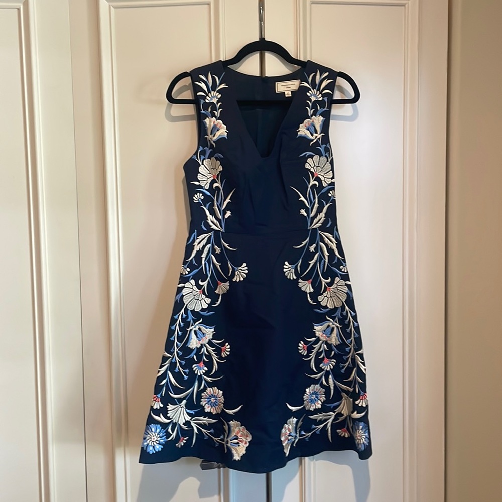 Anthropologie embroidery dress